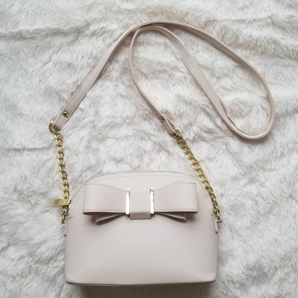 Betsey Johnson Pink Bow Crossbody Bag